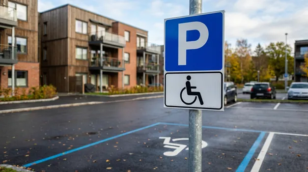 Privat parkering och handikapparkeringsskyltar för bostadsrättsföreningar