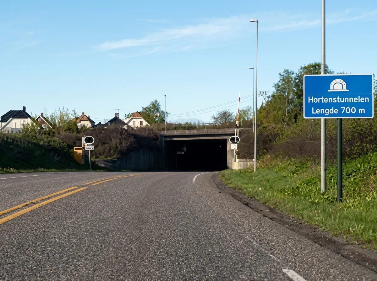 Tunnel med meteranvisning